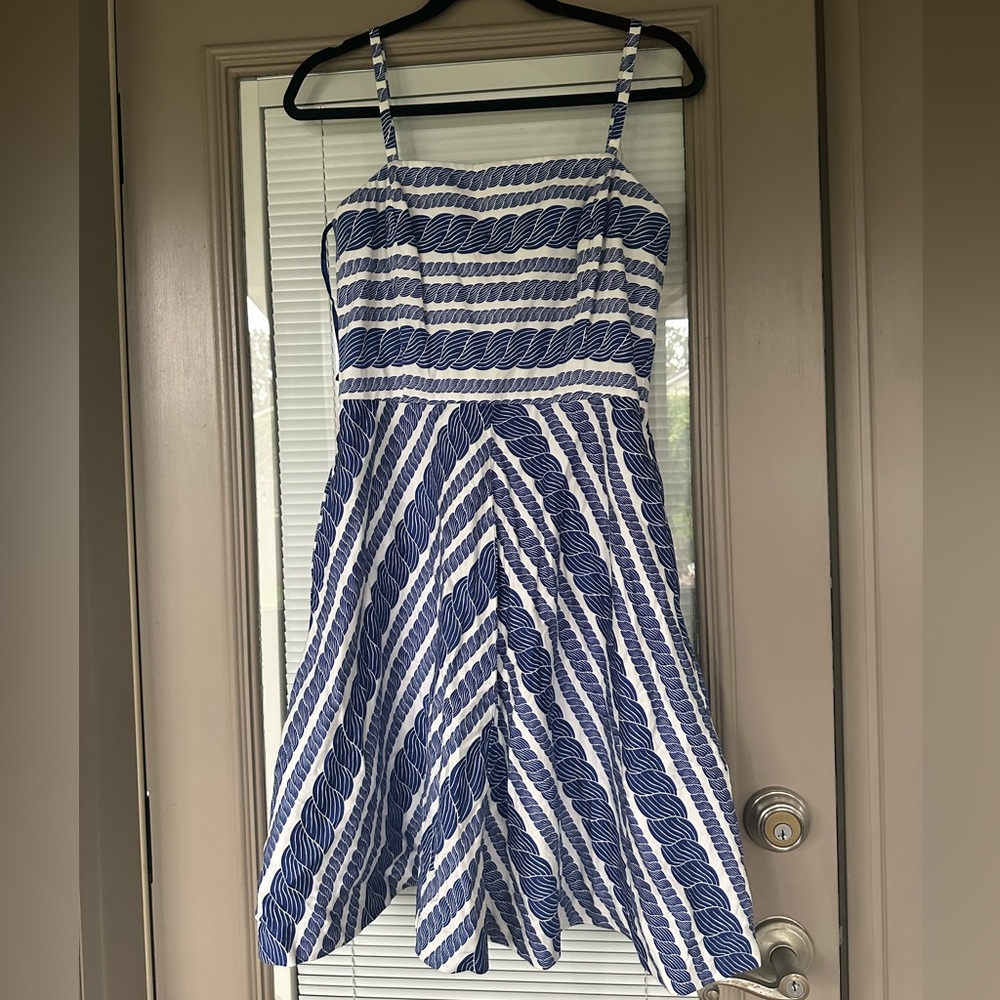 Vineyard Vines Blue and White Striped Dress - size 8
